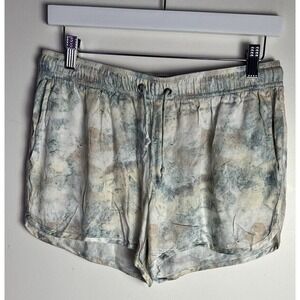 Onia Womens Lauren Short Silky Viscose Pull On Elastic Neutral Paint Sz‎ M NEW